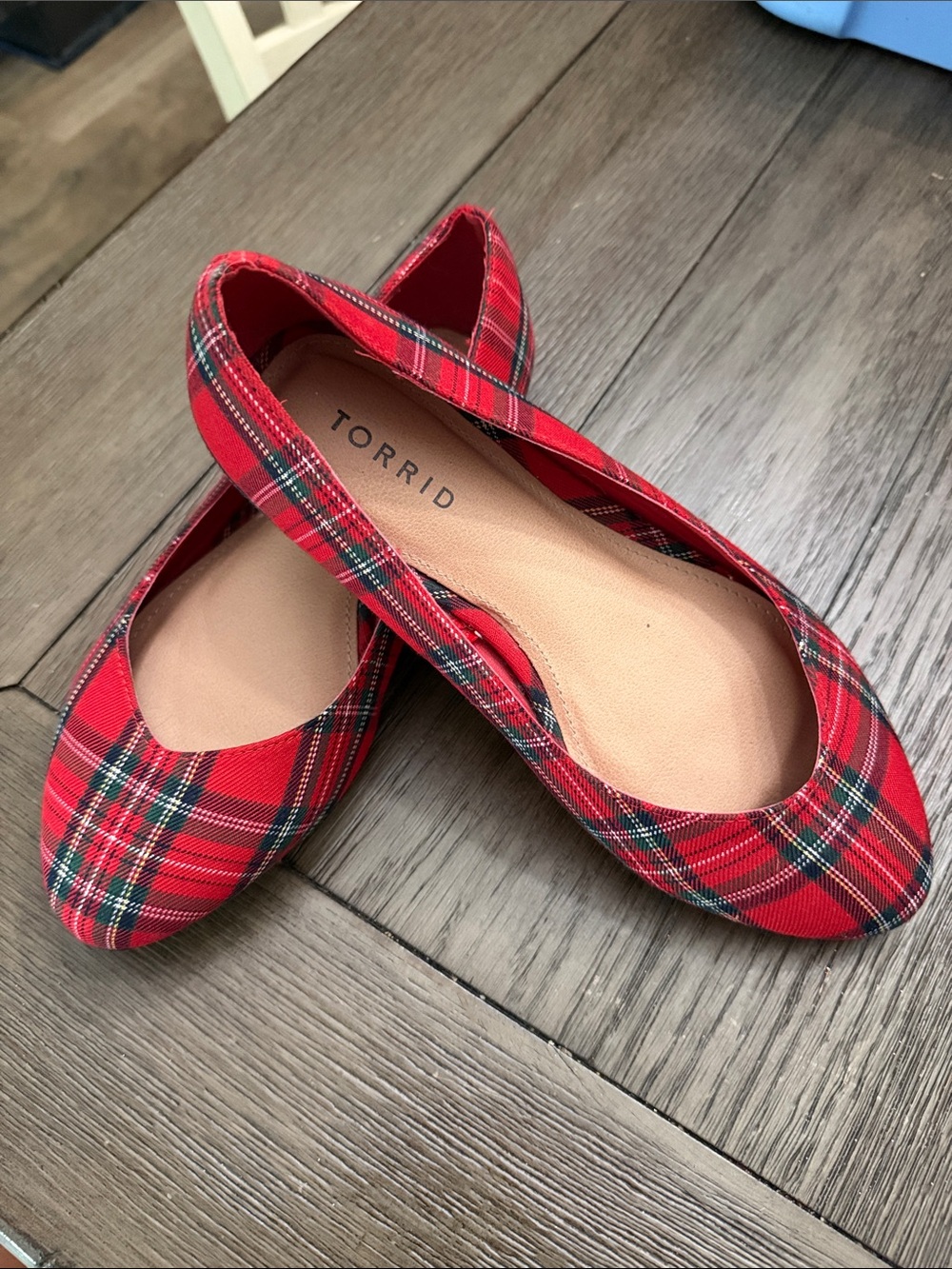 torrid Red Tartan Plaid Flats